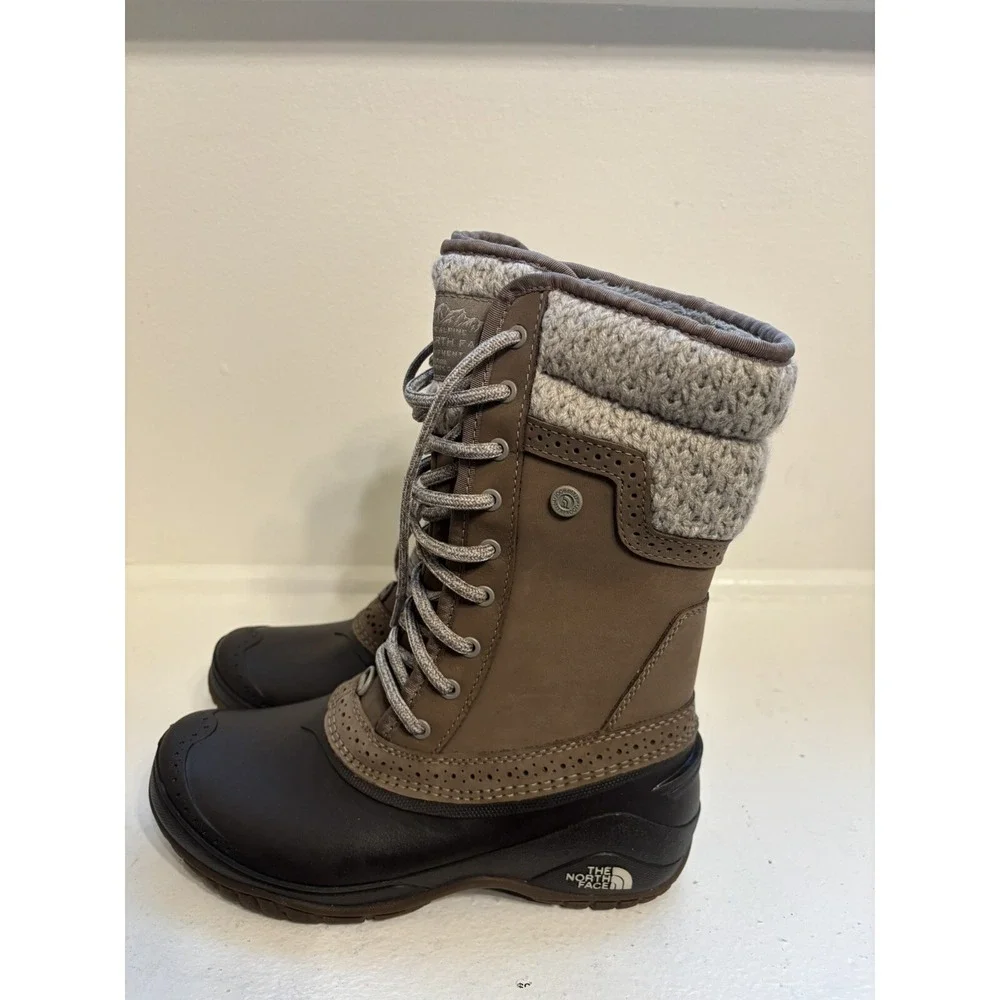 The North Face Women's Shellista II Mid 'Split Rock Brown' Winter Boots size 6